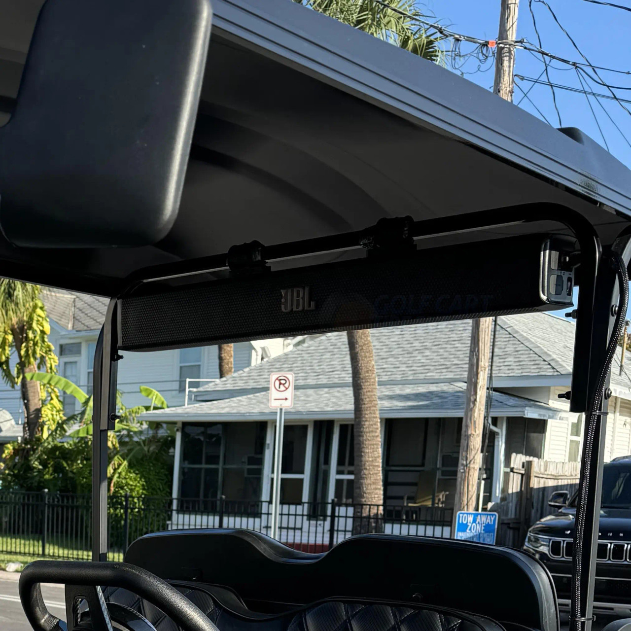 JBL 35" Golf Cart Sound Bar JBL 35" Golf Cart Sound Bar Mounted on Golf Cart