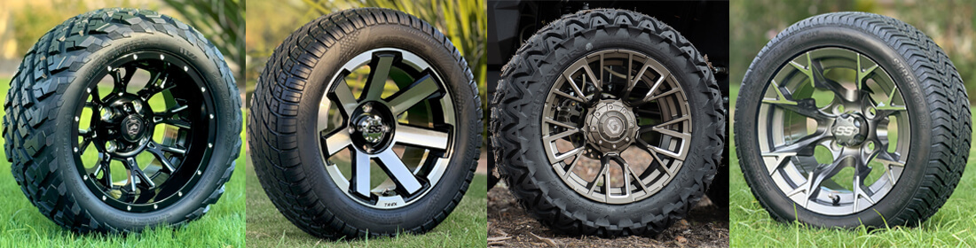 Collage of Best Golf Cart Wheels 2025